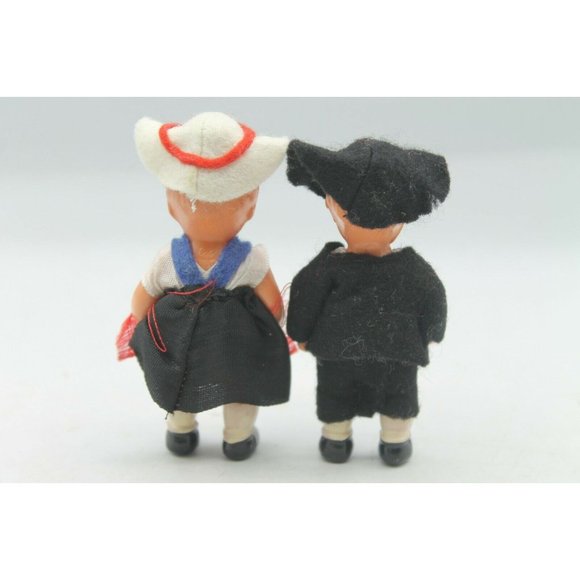 Celluloid Dolls 3" High Unknown Maker w/Clothing - Picture 3 of 6